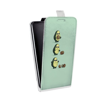 Дизайнерский вертикальный чехол-книжка для Samsung Galaxy J1 mini Prime (2016) Авокадо мама (на заказ)