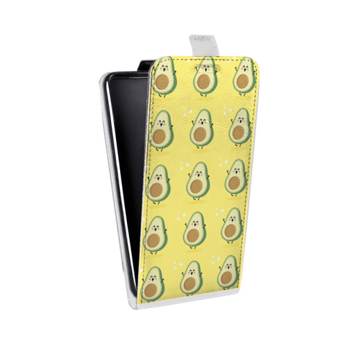 Дизайнерский вертикальный чехол-книжка для HTC Desire 516 Веселое авокадо