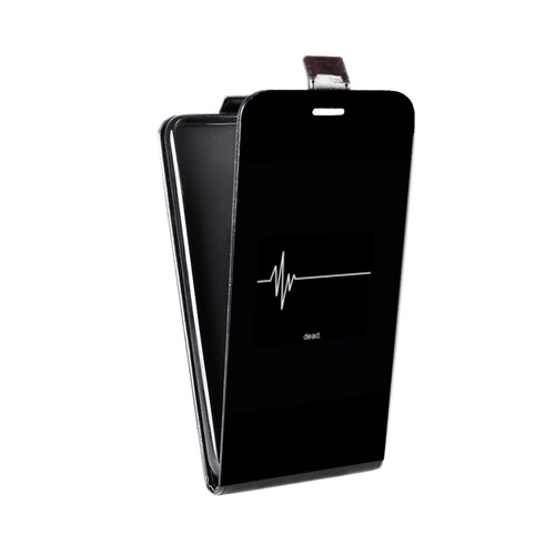 Дизайнерский вертикальный чехол-книжка для Lenovo Moto G4 Черно и кратко