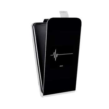 Дизайнерский вертикальный чехол-книжка для Alcatel One Touch Pop D5 Черно и кратко (на заказ)