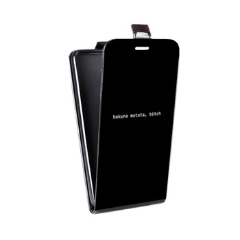 Дизайнерский вертикальный чехол-книжка для LG K7 Черно и кратко (на заказ)