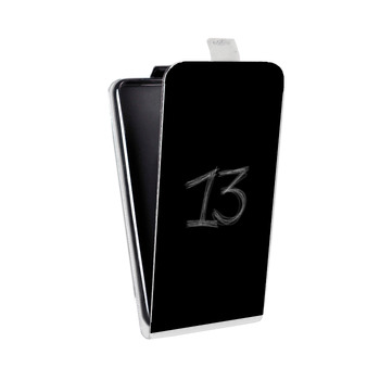 Дизайнерский вертикальный чехол-книжка для Sony Xperia E5 Черно и кратко (на заказ)