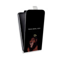 Дизайнерский вертикальный чехол-книжка для Sony Xperia go Черно и кратко