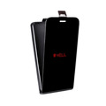 Дизайнерский вертикальный чехол-книжка для HTC Desire 12 Plus Черно и кратко