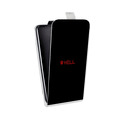 Дизайнерский вертикальный чехол-книжка для HTC Desire 12 Plus Черно и кратко
