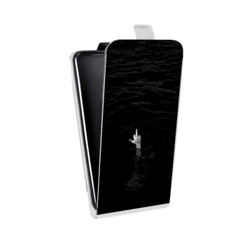 Дизайнерский вертикальный чехол-книжка для Huawei P40 Lite E Черно и кратко (на заказ)