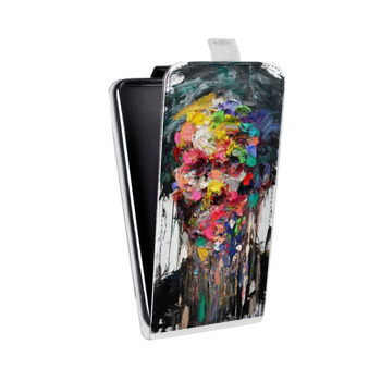 Дизайнерский вертикальный чехол-книжка для Samsung Galaxy S6 Edge Портреты мазками (на заказ)