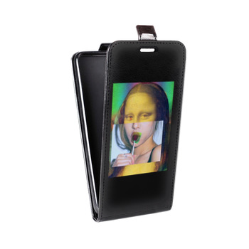 Дизайнерский вертикальный чехол-книжка для Samsung Galaxy S6 Edge Мона Лиза (на заказ)