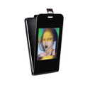 Дизайнерский вертикальный чехол-книжка для Samsung Galaxy Core Мона Лиза