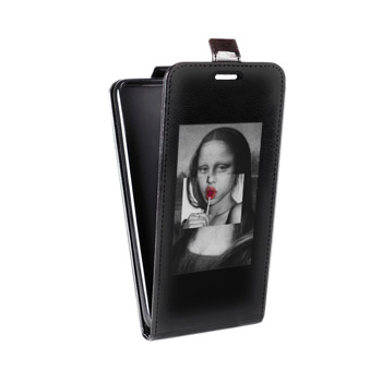 Дизайнерский вертикальный чехол-книжка для Huawei Honor 7A Мона Лиза (на заказ)