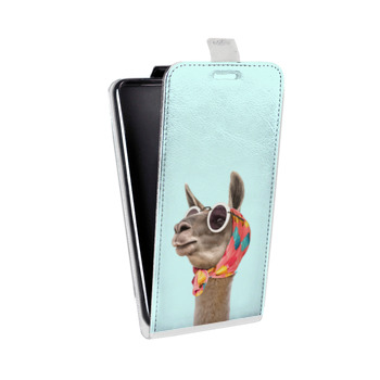 Дизайнерский вертикальный чехол-книжка для Samsung Galaxy S6 Edge Мятные звери (на заказ)