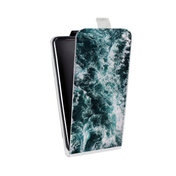 Дизайнерский вертикальный чехол-книжка для Samsung Galaxy J7 (2017) Райский океан (на заказ)