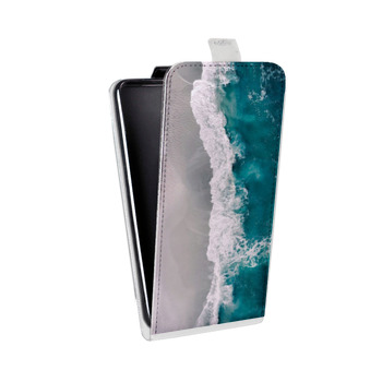 Дизайнерский вертикальный чехол-книжка для Huawei P10 Lite Райский океан (на заказ)