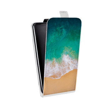 Дизайнерский вертикальный чехол-книжка для Samsung Galaxy S6 Edge Райский океан (на заказ)