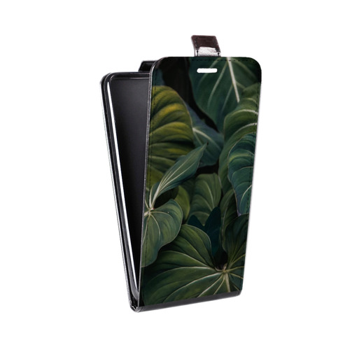 Дизайнерский вертикальный чехол-книжка для Lenovo Moto G5 Нуарные листья