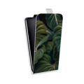 Дизайнерский вертикальный чехол-книжка для Meizu M2 Note Нуарные листья