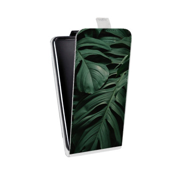Дизайнерский вертикальный чехол-книжка для Huawei Honor 9X Lite Нуарные листья (на заказ)