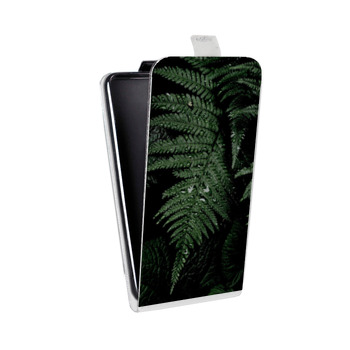 Дизайнерский вертикальный чехол-книжка для Samsung Galaxy Mega 6.3 Нуарные листья (на заказ)
