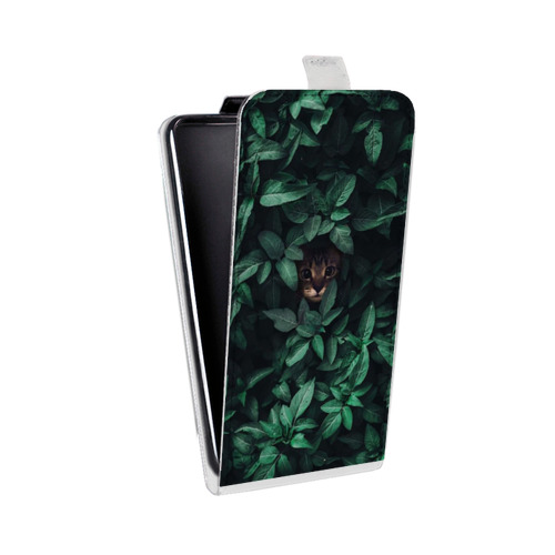 Дизайнерский вертикальный чехол-книжка для ASUS ZenFone 4 ZE554KL Нуарные листья
