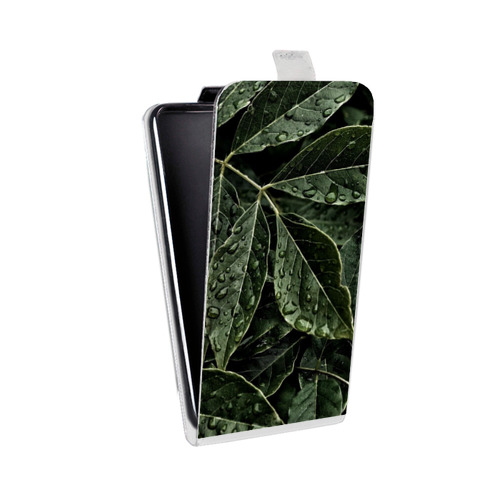 Дизайнерский вертикальный чехол-книжка для Huawei Nova 3i Нуарные листья