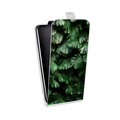 Дизайнерский вертикальный чехол-книжка для LG G7 Fit Нуарные листья
