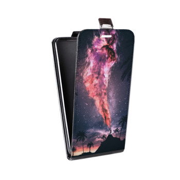 Дизайнерский вертикальный чехол-книжка для Samsung Galaxy Note 5 Магический космос (на заказ)