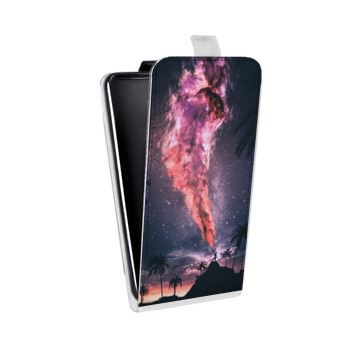 Дизайнерский вертикальный чехол-книжка для Samsung Galaxy Note 2 Магический космос (на заказ)