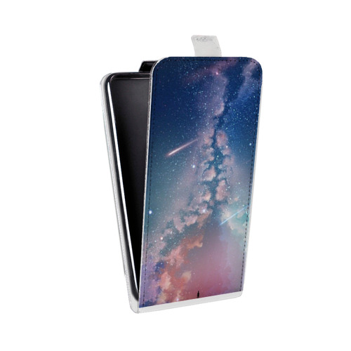 Дизайнерский вертикальный чехол-книжка для LG G7 Fit Магический космос