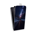 Дизайнерский вертикальный чехол-книжка для Samsung Galaxy J1 mini (2016) Магический космос