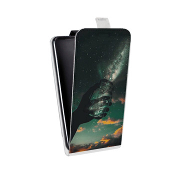 Дизайнерский вертикальный чехол-книжка для Xiaomi Poco X3 Магический космос (на заказ)