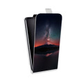 Дизайнерский вертикальный чехол-книжка для LG G7 Fit Магический космос