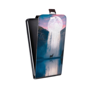 Дизайнерский вертикальный чехол-книжка для Samsung Galaxy Note 2 Магический космос (на заказ)