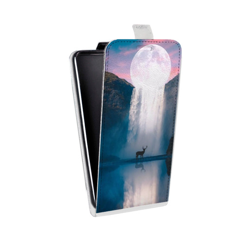 Дизайнерский вертикальный чехол-книжка для Iphone 12 Pro Магический космос