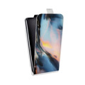 Дизайнерский вертикальный чехол-книжка для LG G7 Fit Мраморные узоры