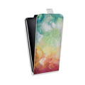 Дизайнерский вертикальный чехол-книжка для Samsung Galaxy Trend Lite Мазки краски