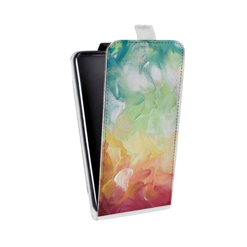 Дизайнерский вертикальный чехол-книжка для Alcatel Idol 5S Мазки краски