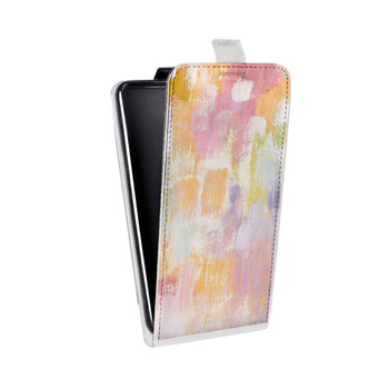 Дизайнерский вертикальный чехол-книжка для Samsung Galaxy Core Lite Мазки краски (на заказ)