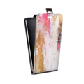 Дизайнерский вертикальный чехол-книжка для LG K4 Мазки краски