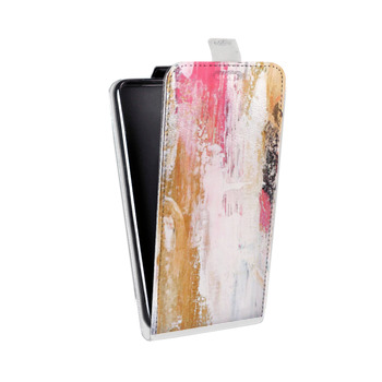 Дизайнерский вертикальный чехол-книжка для Asus ZenFone 3 Zoom Мазки краски (на заказ)