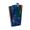 Дизайнерский вертикальный чехол-книжка для LG G4 S Мазки краски