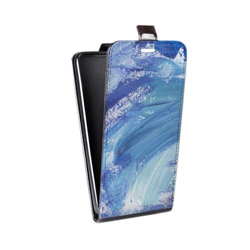 Дизайнерский вертикальный чехол-книжка для LG Optimus G2 mini Мазки краски