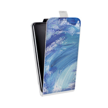 Дизайнерский вертикальный чехол-книжка для HTC U12 Plus Мазки краски (на заказ)