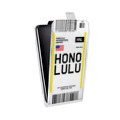 Дизайнерский вертикальный чехол-книжка для Huawei Honor 30 Авиабилеты