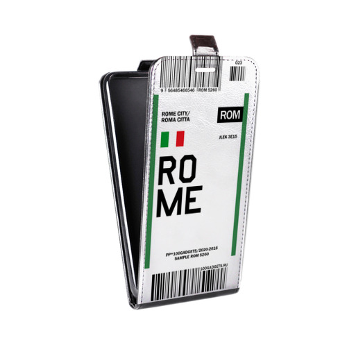 Дизайнерский вертикальный чехол-книжка для Realme 7 Pro Авиабилеты