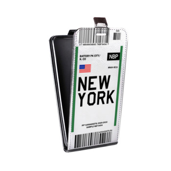 Дизайнерский вертикальный чехол-книжка для Samsung Galaxy S6 Edge Авиабилеты (на заказ)