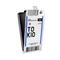 Дизайнерский вертикальный чехол-книжка для LG G7 Fit Авиабилеты