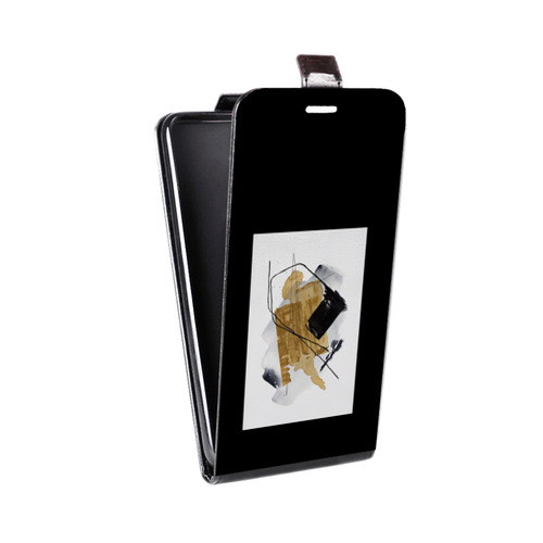 Дизайнерский вертикальный чехол-книжка для HTC Desire 12 Plus Стильные абстракции