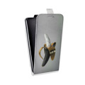 Дизайнерский вертикальный чехол-книжка для Alcatel Idol 5S Черное золото