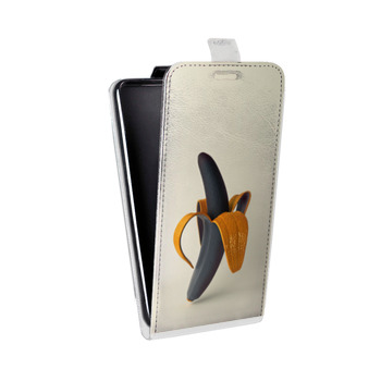 Дизайнерский вертикальный чехол-книжка для Samsung Galaxy Alpha Черное золото (на заказ)