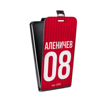 Дизайнерский вертикальный чехол-книжка для Huawei P40 Lite E Red White Fans (на заказ)